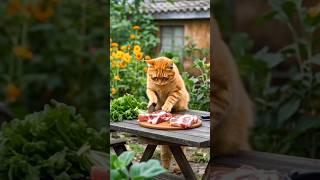 Today's recipe: Braised Pork Belly #recipes #cutecat #ai