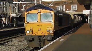 GBRF 66735 'Peterborough United' passes through Walsall - 29/10/19