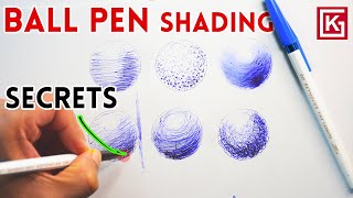 How to DRAW with BALL PEN | Ballpen Shading Tutorial for BEGINNERS