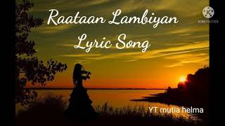 Raataan Lambiyan lyrics l English translation l sheershah ost l female version