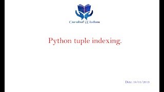 45-Python Tuple Indexing