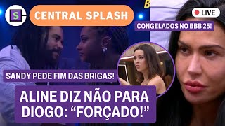 💣 Aline FOGE de Diogo; CONGELADOS no BBB 25! Vilma chama ATENÇÃO com atitude! Sandy FAZ PEDIDO e +