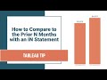 How to Compare to the Prior N Months with an IN Statement