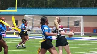 Chloe is running the QB down!!! #football #highlights #flagfootball