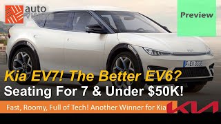 New Kia EV7 is a more practical EV6 with seating for 7 and more space! Coming in 2023!