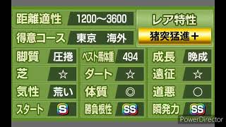 【スタポケ＋　〜１００万馬を目指して】４代目の配合はエピファネイア　特性ついたけど、脚質ちがうよ？！　継続　PART２