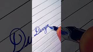 writing a name \