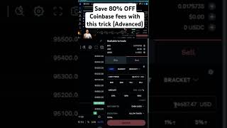 Stop using Coinbase WRONG! Here's how to use Coinbase Advanced to save 80% on fees! #coinbase