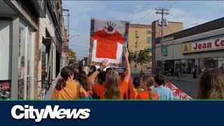 Montreal students participate in Spirit Walk ahead of Orange Shirt Day