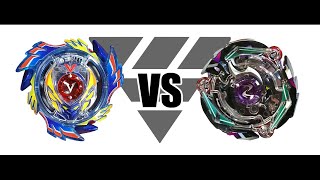 ベイブレードバースト ゴッドヴァルキリー.6V.Rb VS クライスサタン.2G.Lp 対戦動画