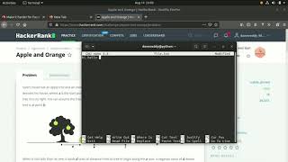 Hackerrank Apple and orange(python) in problem solving
