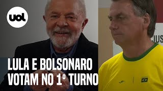 Lula e Bolsonaro votam no primeiro turno das eleições e falam de expectativa por resultado