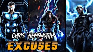 Excuses Ft. Chris Hemsworth || 💫 song by AP Dhillon || New trending videos 🥵 ||