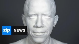 Obama's Portrait Captured In 3D Scan - Dec 04, 2014