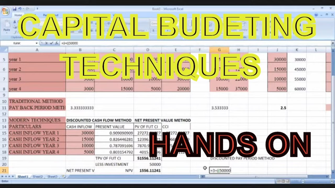 FINANCIAL MANAGEMENT : Capital Budgeting With Examples - YouTube