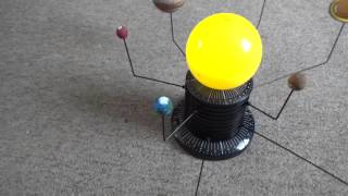 Solar System for Kids - Orrery with Planets in Orbit.