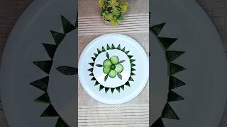 Cucumber Carving Design l Vegetable Carving Ideas #vegetableart #art #cookwithsidra #shorts #crafts