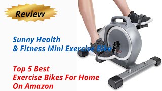 Review Sunny Health & Fitness Magnetic Under Desk Mini Exercise Cycle Bike 2024