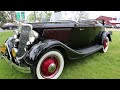 review of a 1934 ford model 40 roadster w rumble seat for sale~flathead v8~hershey senior award