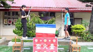 雨聲國小100學年度運動會聖火進場