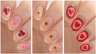 Nail Art For Valentine's Day ❤️ Cute \u0026 Easy Nail Design Compilation For Valentine's!