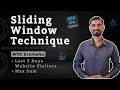 Sliding Window Technique in Java | Max Subarray + Real Website Visitors Example | DSA Placement