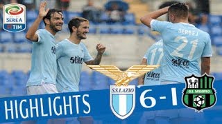 Lazio - Sassuolo - 6-1 - Highlights - Giornata 7- Serie A TIM 2017/18