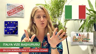 🇮🇹 İTALYA SCHENGEN VİZESİ - EN ÇOK MERAK EDİLEN 7 SORU VE CEVABI