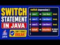 switch case | Java Switch Statement Explained | Syntax, Break, Default & Interview Questions