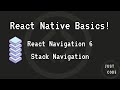 React Native Basics: React Navigation v6 - Simple Navigation with Stack Navigator (2022)