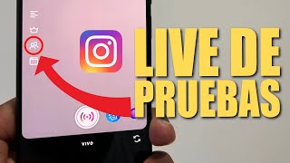 Cómo hacer un live de prueba en Instagram