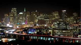 UHD Ultra HD 2K 4K Video Time Lapse Stock Footage 2011 - Night Rush Around the World 2