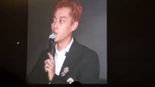 160820 비스트 뷰티풀쇼 첫콘 리본무대 후 토크타임 1