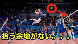 【バレーボール】パワーが女性ではない！！破壊力抜群、女子バレーのスパイク！！【衝撃】Power is not a woman! !【volleyball】