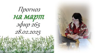 265.  Прогноз на март.