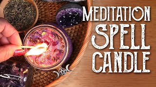 Meditation Spell Candle Recipe - Candle Magic - Color Magic - Witchcraft - Magical Crafting