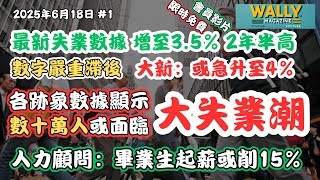【限時免費 會員影片】最新失業率升至3.5%嚴重滯後？大新估計直接上到4%！各數據跡象顯示，數十萬人面臨失業風險！畢業生人工減15%！