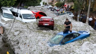 The city is in chaos! Huge hail crashes cars in Cordoba, Argentina