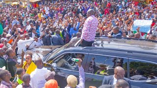 Former DP Gachagua shown CRAZY LOVE as he makes a mighty stopover  in Kiriaini Town, Murang'a County