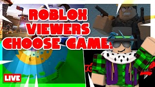 🟢ROBLOX LIVE🟢VIEWERS PICK GAMES🟢