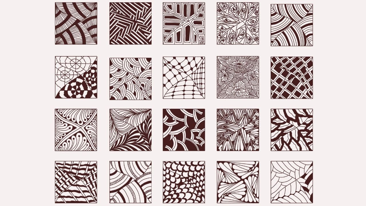 Easy Zentangle Designs