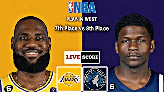Minnesota Timberwolves vs Los Angeles Lakers | NBA PLAY-IN TOURNAMENT LIVE Scoreboard