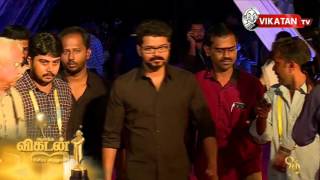 Ilayathalapathy Vijay in new look at Ananda Vikatan Cinema Awards