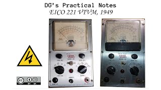 DG’s Practical Notes, E#5 EICO 221 VTVM, 1949