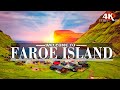 FLY OVER FAROE ISLAND(4K UHD)| Amazing Faroe Natural Scenery & Relaxing Music| 4K Ultra HD video💓