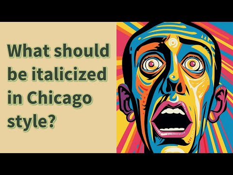 What is italicized in Chicago style?