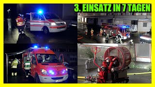 RETTUNG ÜBER DREHLEITER - (3. Einsatz in 7 Tagen) - Feuerwehr Neuhausen \u0026 Filderstadt im Einsatz [E]