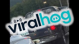 Halloween Decorated Truck Has a Funny Surprise || ViralHog