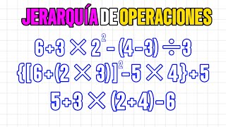 JERARQUÍA DE OPERACIONES | MUY FÁCIL (PASO A PASO)