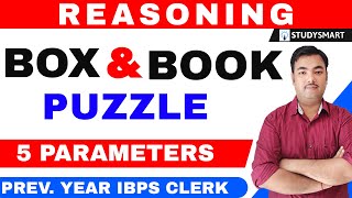 Book And Box Reasoning Puzzle Trick with 5 Parameters IBPS CLERK 2019